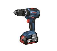 Bosch GSB 18V-55 18V Brushless Combi Drill + 2 x 5Ah Batteries, Charger & Case