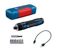 Bosch GSD4V-35 Cordless Electric Screwdriver, USBC Rechargeable Screwdriver | Small electric screwdriver; cordless screwdriver rechargeable, LED light, 7 torque settings, bit set compatible, bosch go 3