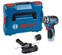 Bosch Professional 12V System Cordless Drill Driver GSR 12V-35 FC (incl. 1x Rotary Hammer Attachment, 1x Drill Chuck Attachment, Auxiliary Handle, L-BOXX)
