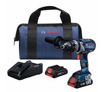 BOSCH GSR18V-975CB25 18V Brushless Connected-Ready 1/2 in. Drill/Driver Kit with (2) CORE18V 4.0 Ah Compact Batteries