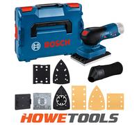 Bosch Professional 12V System GSS 12V-13 Cordless Orbital Sander (Compatible with Bosch Click & Clean dust Extraction System, incl. 3X Sanding Plate, 3X Abrasive disc, dust Bag, Hole Punch, L-BOXX)