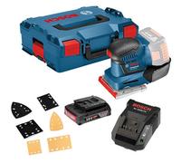 Bosch Gss18V-10 18V Li-Ion Multi Base Orbital Detail Sander +3 Plates 1 X 2Ah