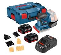 Bosch Gss18V-10 18V Li-Ion Multi Base Orbital Detail Sander +3 Plates 2 X 5Ah