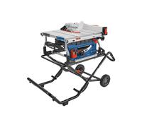 BOSCH GTS15-10 10" Portable Table Saw with Gravity Lifting Wheel Stand, 15 Amp Tear Capacity, 32-1/8"