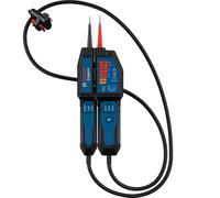 Bosch Professional Voltage Tester GVT 1000-15 (Voltage Testing up to 1000 V AC/DC, LED Feedback, Buzzer, Vibration alerts, IP65, Built-in Flashlight, 125 cm Cable, 2x1.5 V LR03 (AA), Pouch)