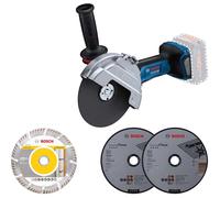 Bosch GWS 18V-180 P BITURBO 18v Cordless Angle Grinder 180mm No Batteries No Battery Charger No Case with Accessories