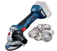 Bosch Gws 18V-7 125 18V 125mm 5" Brushless Angle Grinder Bare + 10 Inox Discs