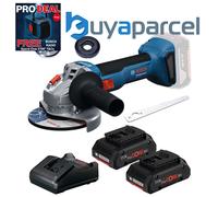 Bosch GWS 18V-8 125 18v 125mm Brushless Angle Grinder GWS18V8 + 2x 4Ah Pro Core