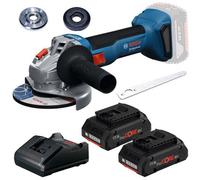 Bosch Gws 18V-8 125 18V 125mm Brushless Angle Grinder Gws18V8 + 2X 4Ah Pro Core