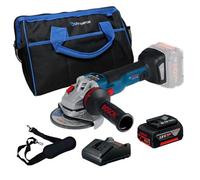 Bosch Gws V-10 115mm Brushless Cordless 18V Angle Grinder + 5Ah Kit + 16" Bag
