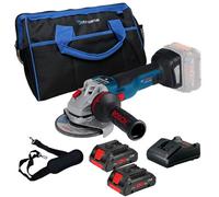 Bosch Gws V-10 115mm Brushless Cordless 18V Angle Grinder + X2 4Ah Kit + 16" Bag
