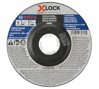 BOSCH GWX27AL500 5 In. x 1/4 In. X-LOCK Metal Grinding Abrasive Wheel 24 Grit Compatible with 7/8 In. Arbor Type 27 for Applications in Aluminum Grinding