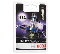 Bosch H11 (448) Plus 120 Gigalight Halogen Headlight Bulb, 12 V 55 W, 120% more Light - Socket PGJ19-2 - 1 Replacement Car Light Bulb
