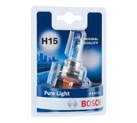 Bosch H15 (448) Pure Light Halogen Headlight Bulb, 12 V 15/55 W, Original Quality - Socket Type PGJ23t-1-1 Replacement Car Light Bulb