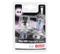 Bosch H4 12V 60/55W Plus 200 Gigalight Performance Upgrade Car Headlight Bulbs Twin Pack
