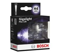 Bosch H4 (472) Plus 120 Gigalight Headlight Bulbs - 12 V 60/55 W P43t - 2 Bulbs