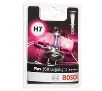 Bosch H7 (477) Plus 150 Gigalight Halogen Headlight Bulb, 12 V 55 W, 150% more Light - Socket Type PX26d - 1 Replacement Car Light Bulb