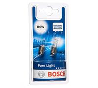 Bosch H6W (433C) Pure Light Halogen Headlight Bulbs, 12 V 6 W