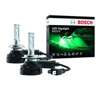 Bosch H7 LED Gigalight - Retrofit LED Headlight Lamps- 12 V 30 W, 6000 K, Cool-White-Light Look, Plug-and-Play Upgrade, Lifetime up to 2000 Hrs, x2