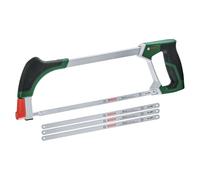Bosch Hacksaw 300mm + 3 Extra Blades (Universal Hacksaw with 4 Durable Bi-Metal Saw Blades for Metal, Wood, Plastic and More; Easy Release Mechanism; Softgrip) - Amazon Edition