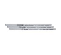 Bosch Hacksaw Blades Precise 150mm 3-Piece (Accessories for Hacksaw 150mm; 24 TPI; Durable Bi-Metal Saw Blade for Precise Cuts in Metal, Plastic and Soft Wood; Hard Sawing Teeth)
