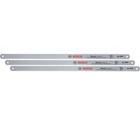 Bosch Hacksaw Blades Clean 300mm 3-Piece (Accessories for Hacksaw 300mm; 32 TPI; Durable Bi-Metal Blade for Clean Cuts in Metal, Wood, Plastic, Composite Materials)
