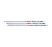 Bosch Hacksaw Blades Precise 300mm 3-Piece (Accessories for Hacksaw; 24 TPI; Durable Bi-Metal Blade for Precise Cuts in Metal, Wood, Plastic, Composite Materials)