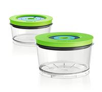Bosch Hausgeräte MMZV0SB2 Frischhaltedosen für den Vakuum-Standmixer Food Storage containers for The VitaMaxx Vacuum Blender, Plastic, Transparent