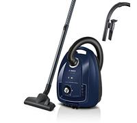 Bosch Hausgeräte Vacuum Cleaner with Bag Series 4 BGD38BU2, Durable, Hygienic Filter, 10 Year Motor, Accessory Clip, Cushion Brush, Crevice Tool, High Suction, Made in Germany, 600 W,
