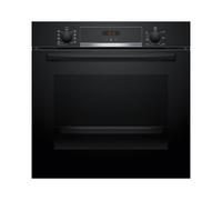 Bosch HBA514BB3, Series 4, Built-in oven 60 x 60 cm, LED display control, hydrolytic cleaning aid, 3D hot air for uniform cooking on 3 levels, fast preheating, black