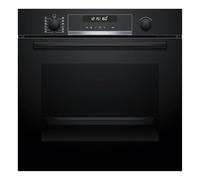 Bosch HBG578BB3 Series 6, Built-in oven, Pyrolysis: Effortless oven cleaning, white LCD display, AirFry function, 30 automatic programs, Black, 60 x 60 cm