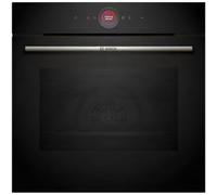 Bosch HBG724AB1 Series 8 Oven, 60 cm Width, Function Dishes, AirFry, Water Cleaning Assistant, Black, HBG724AB1
