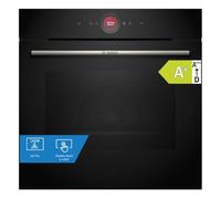 Bosch HBG7341B2 Series 8 Built-in Oven, Home Connect: Remote Control, Cooking Assistant, Touch Display, Preset Recipes, 60 x 60 cm, Black