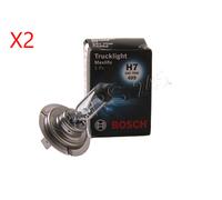 BOSCH Headlight Fog Lamp Bulb 2pcs 24V 70W H7 TRUCKLIGHT MAXLIFE 1987302772