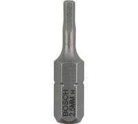 Bosch Hex Extra Hard Screwdriver Bit Hex 2.5mm 25mm Pack of 3