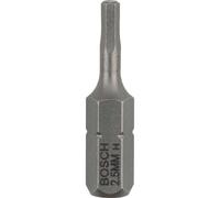 Bosch Hex Extra Hard Screwdriver Bit Hex 2.5mm 25mm Pack of 3