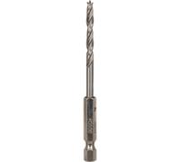 Bosch 2608595520 Hex Shank HSS Brad Point Wood Drill Bit - 4 x 88mm