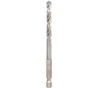 Bosch 6 x 63 x 106mm HSS Brad Point Drill Bit with 1/4" Hex Shank - 2- you get 5