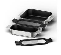 Bosch - Set of 3 FlexInduction Containers, Suitable for PerfectFry Plus, Cast Iron, HEZ9FF030