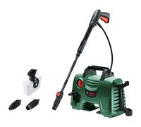 Bosch high pressure washer EasyAquatak 110 compact design 110bar pump 450ml HighPressure Detergent Nozzle pushfit connections inuse gun storage acces
