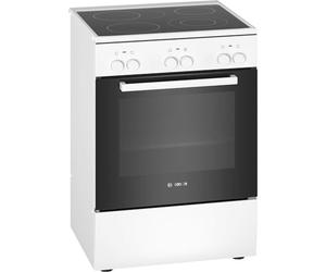 Bosch HKA090220 Oven and Cooker White Ceramic A - Ovens and Cookers (Stove, White, Rotary, White, Front, Ceramic)