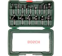 Bosch Hm Wood Router Set 1/4" Milling Ser 15 Piece 2607019468