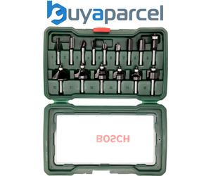 Bosch HM Wood Router Set 1/4" Milling Ser 15 Piece 2607019468
