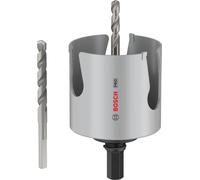 Bosch Hole Saw PRO Construction Material Threaded Hole Saw Starter Kit, 68 x 60