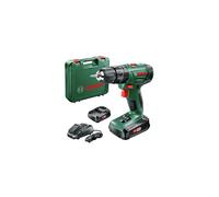 Bosch Home and Garden Cordless Combi Drill PSB 1800 LI-2 (2 x 18 volt batteries, 20 torque settings, drill and impact function, in carrying case)
