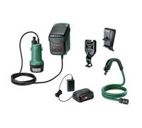 Bosch Home and Garden Cordless Submersible Water Pump GardenPump 18V-2000 (1x Battery, 18 Volt System, in Carton Packaging)