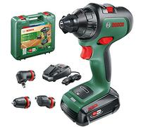 Bosch Advanceddrill 18V Drill + Chuck + Angle + Offset Attachment 1X2.5Ah Batt