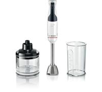 Bosch Home Appliance - MSM4W220 ErgoMaster 4 Series, Hand Blender, 600W Motor, QuattroBlade Mixer, Accessories Included - White