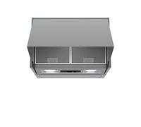 Bosch Serie 2 DEM66AC00B cooker hood Semi built-in (pull out) Silver 625 m³/h