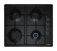 Bosch Home & Kitchen Appliances Bosch PBP6B6B60 Gas hob, 60 cm, Black, Serie 2, Built in